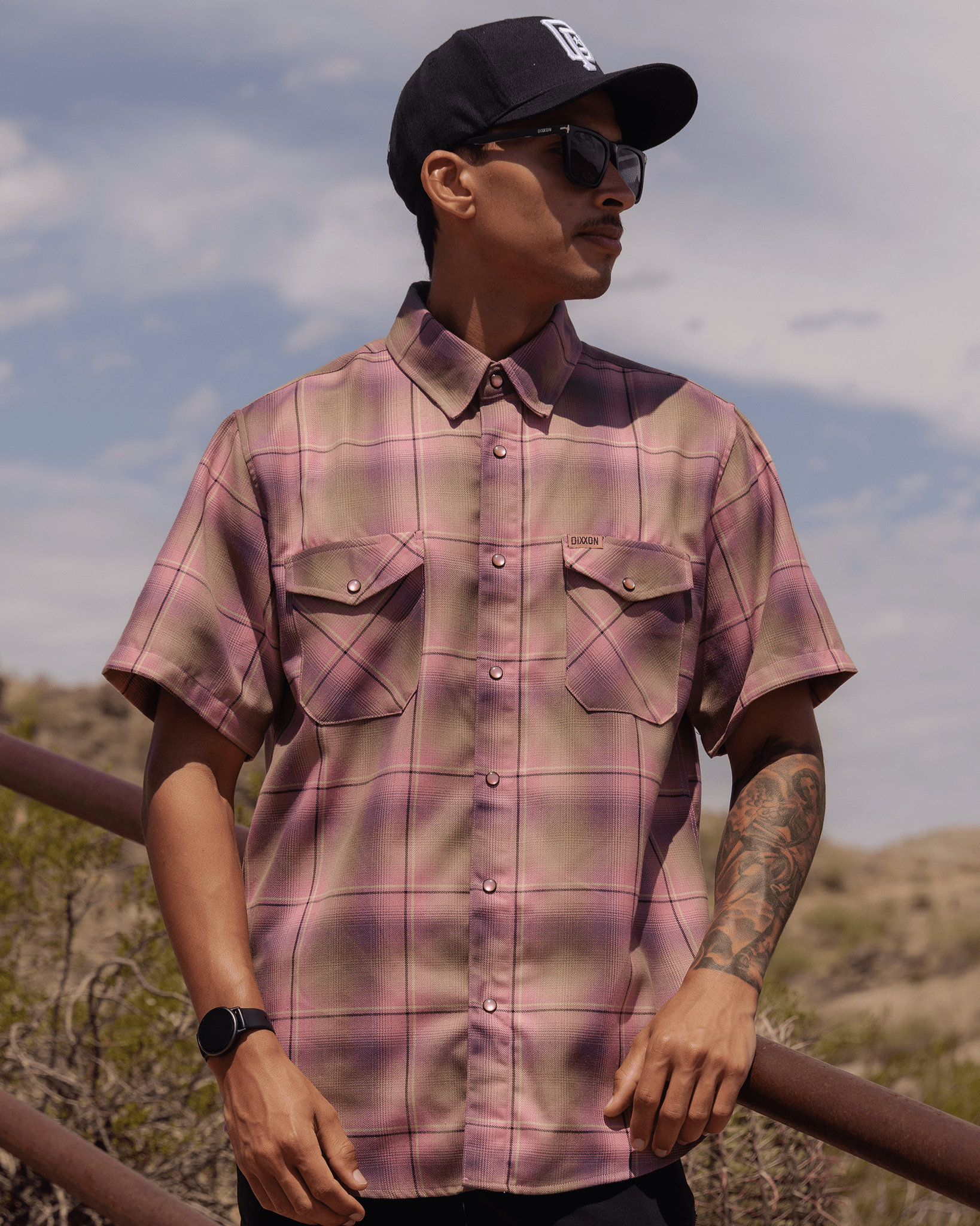 Desert Rose Short Sleeve Flannel - Dixxon Flannel Co.