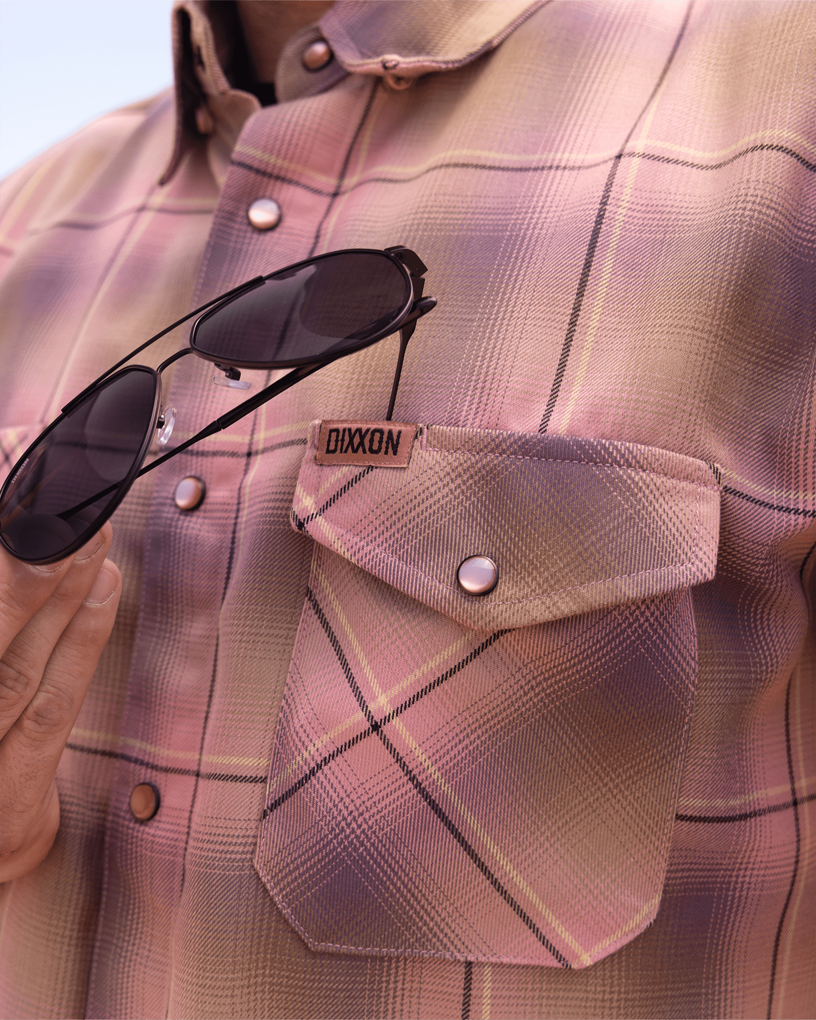 Desert Rose Short Sleeve Flannel - Dixxon Flannel Co.