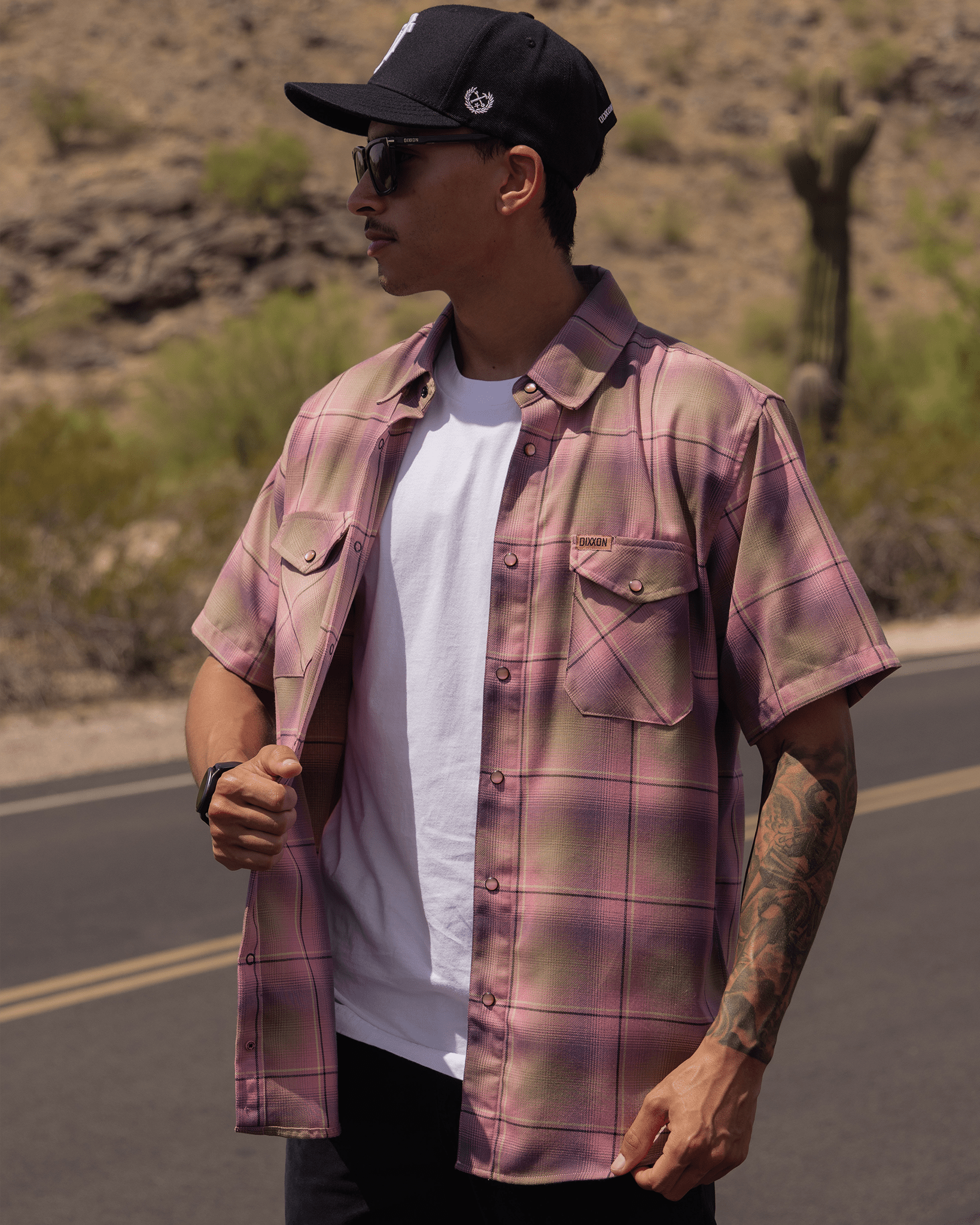Desert Rose Short Sleeve Flannel - Dixxon Flannel Co.