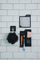 Anti-Fog Adhesive Shower Mirror - Black