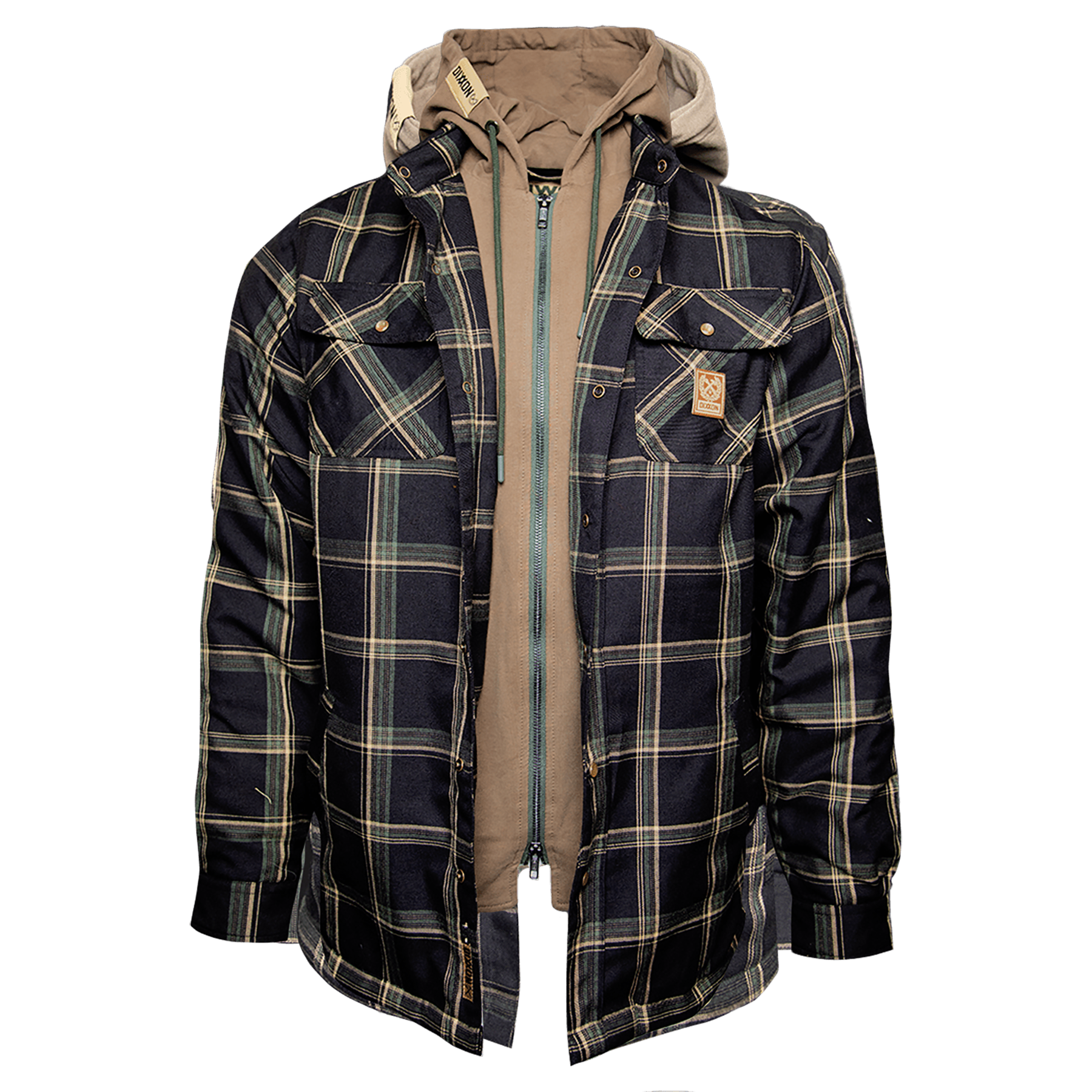 Sherpa lined hooded flannel online