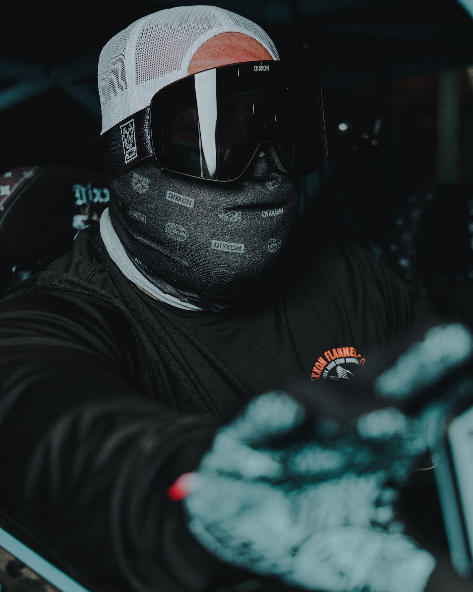 Executive Neck Gaiter - Black & Grey - Dixxon Flannel Co.