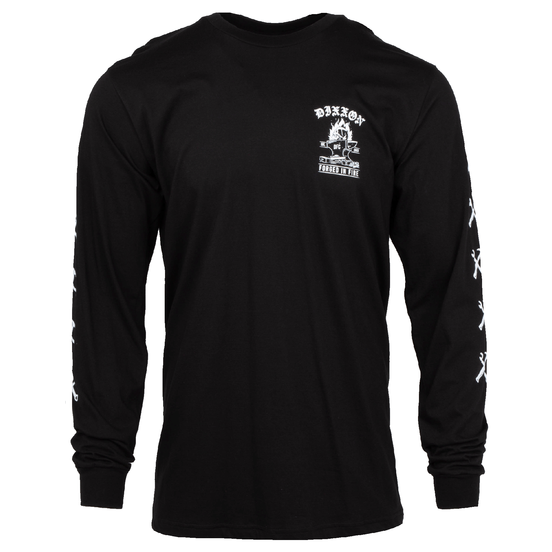 Forged Long Sleeve T-Shirt - Black & White