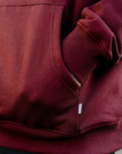 Grey Box Crest Pullover Hoodie - Maroon - Dixxon Flannel Co.