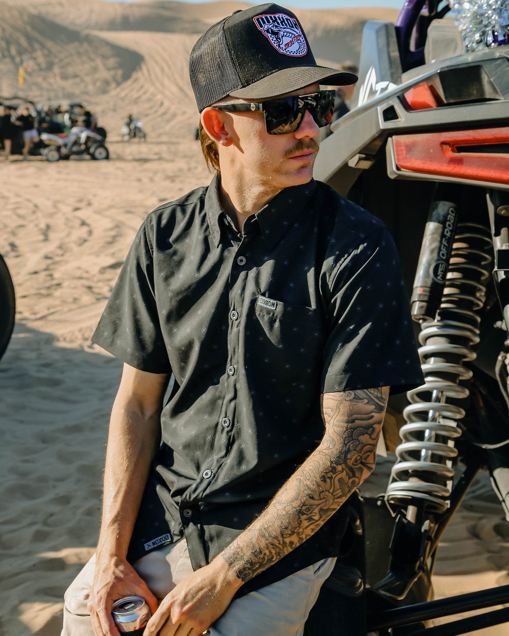 Huckster Party Shirt - Black & Grey - Dixxon Flannel Co.