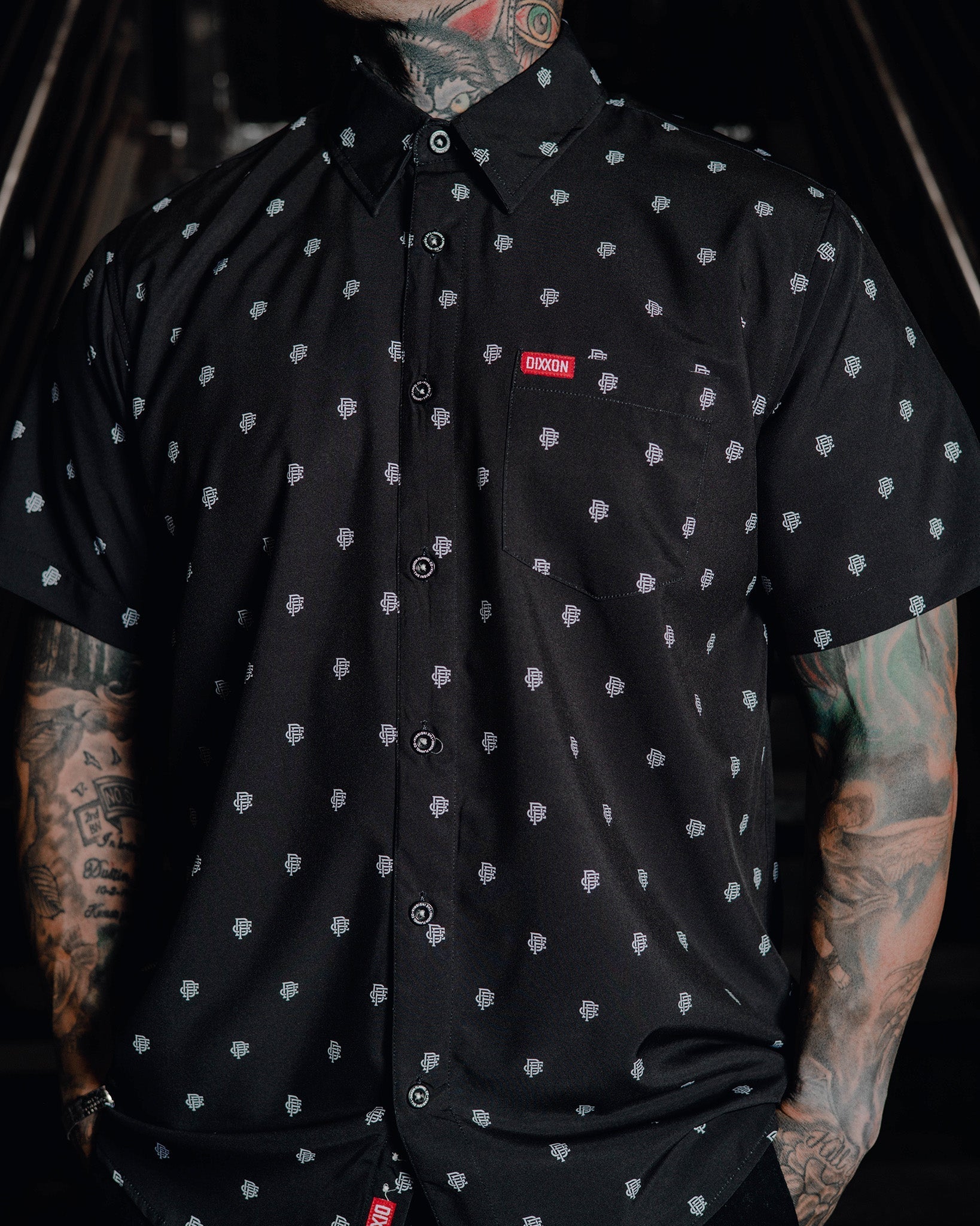 Insignia Party Shirt - Black & White - Dixxon Flannel Co.