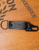 Leather Keychain Clip - Black | Dixxon Flannel Co.