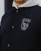 Never Outworked Coaches Jacket - Black - Dixxon Flannel Co.