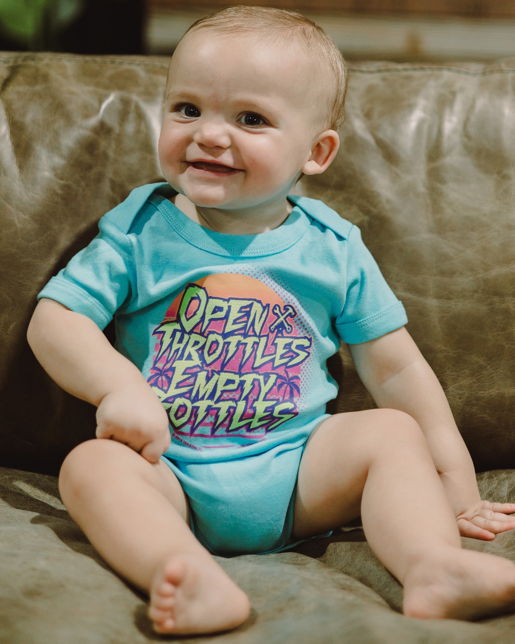 Open Throttles Empty Bottles Onesie - Dixxon Flannel Co.