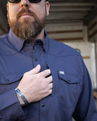 Outdoorsman Performance Long Sleeve - Navy - Dixxon Flannel Co.