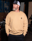 Pocket Crewneck - Khaki - Dixxon Flannel Co.