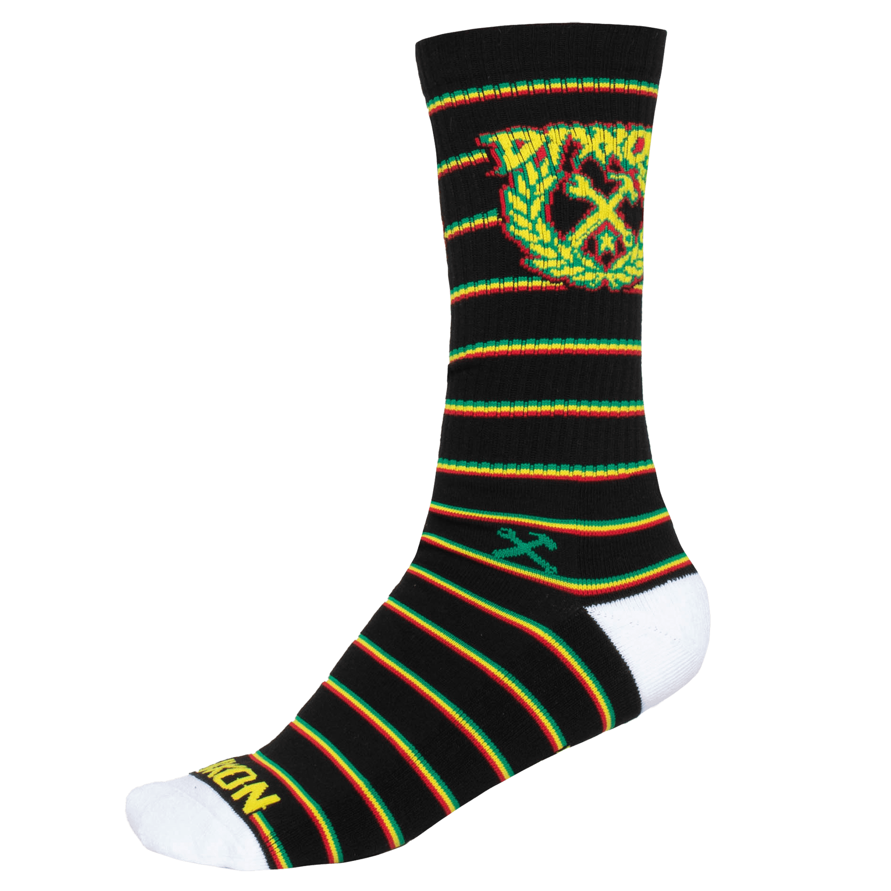 Rasta Party Crest Premium Crew Socks | Dixxon Flannel Co.