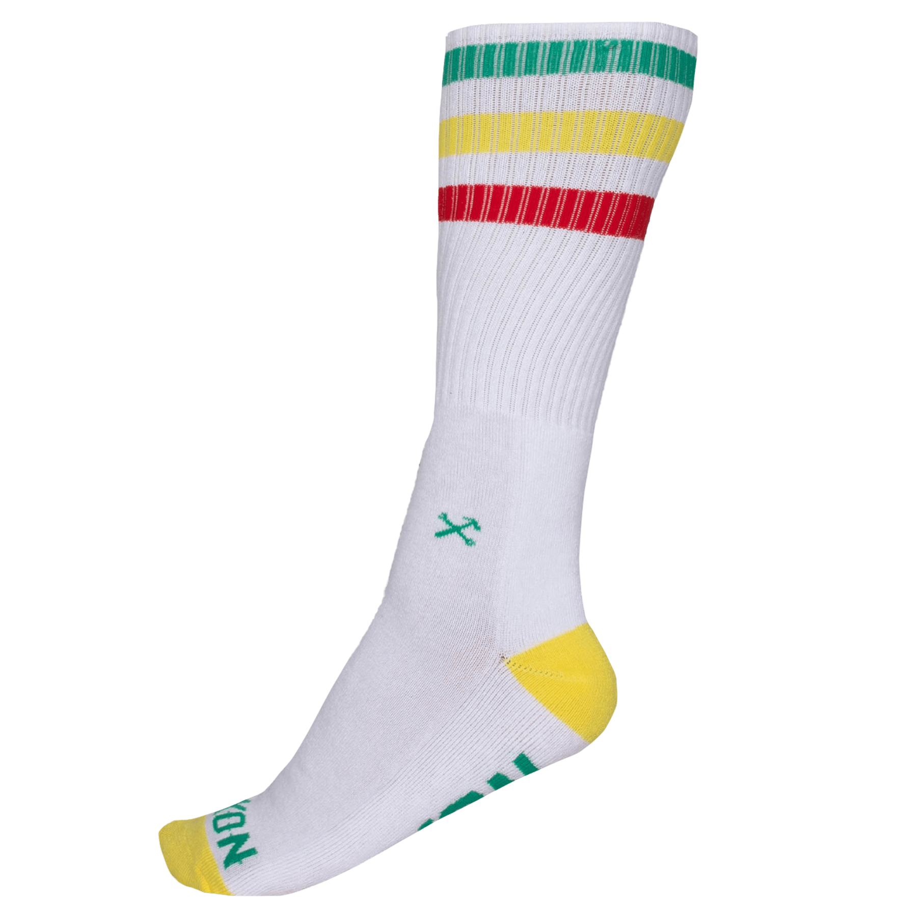Rasta Premium Crew Socks - White | Dixxon Flannel Co.