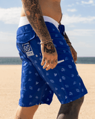 Reaper Madness Boardshorts - Blue & White - Dixxon Flannel Co.