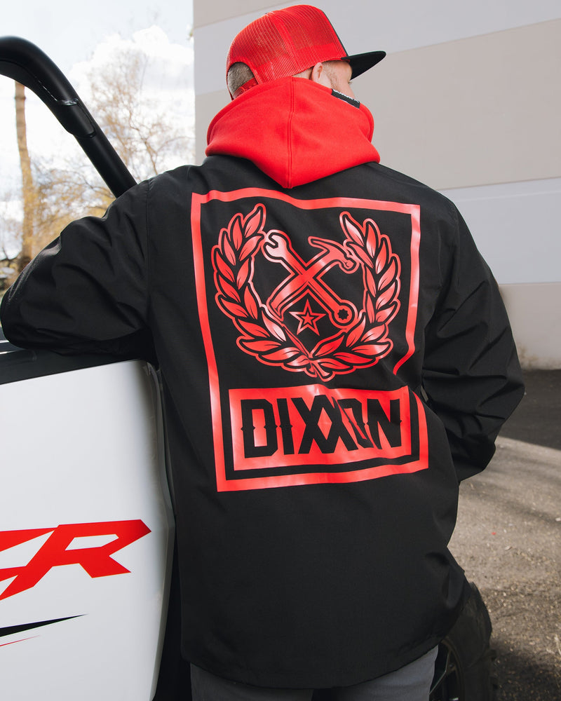 Red Box Crest Coaches Jacket | Dixxon Flannel Co.