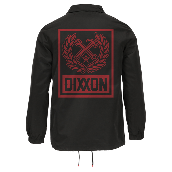 Red Box Crest Coaches Jacket - Black | Dixxon Flannel Co.