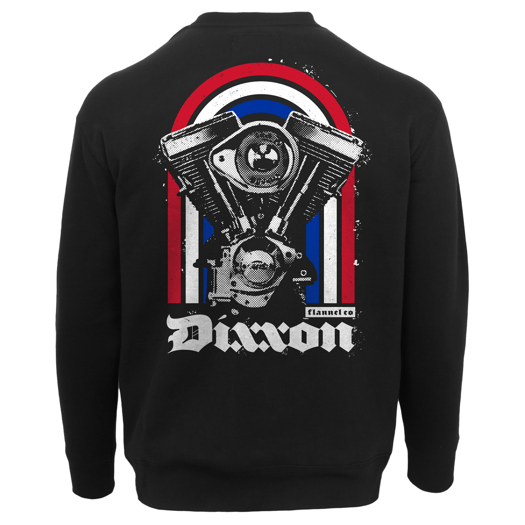 Red, White, & Blue Arches Crewneck Sweatshirt - Black