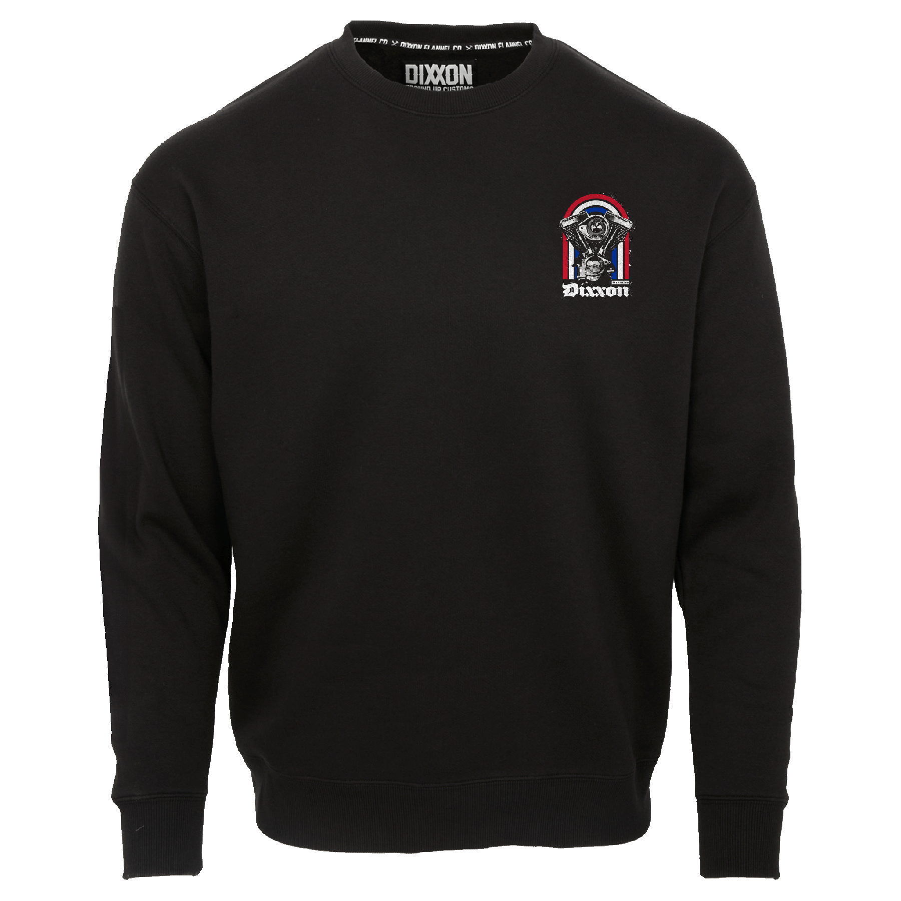 Red, White, & Blue Arches Crewneck Sweatshirt - Black | Dixxon Flannel Co.