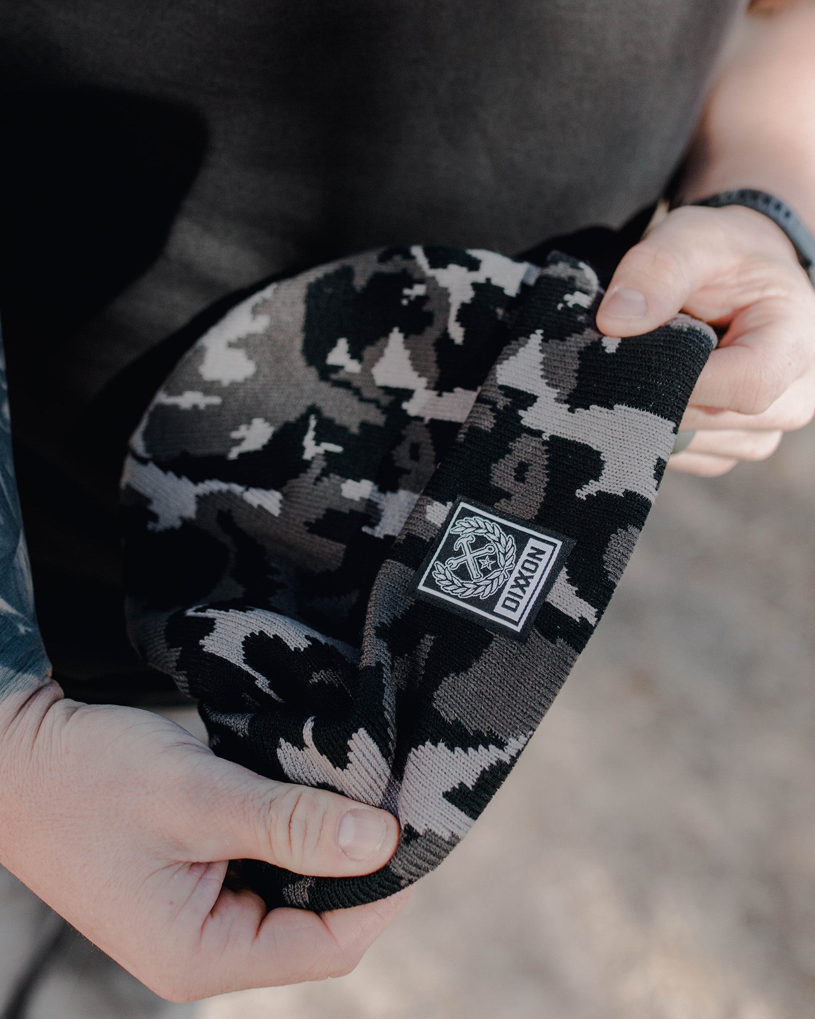Ribbed Beanie - Black Camo | Dixxon Flannel Co. – DIXXON UK