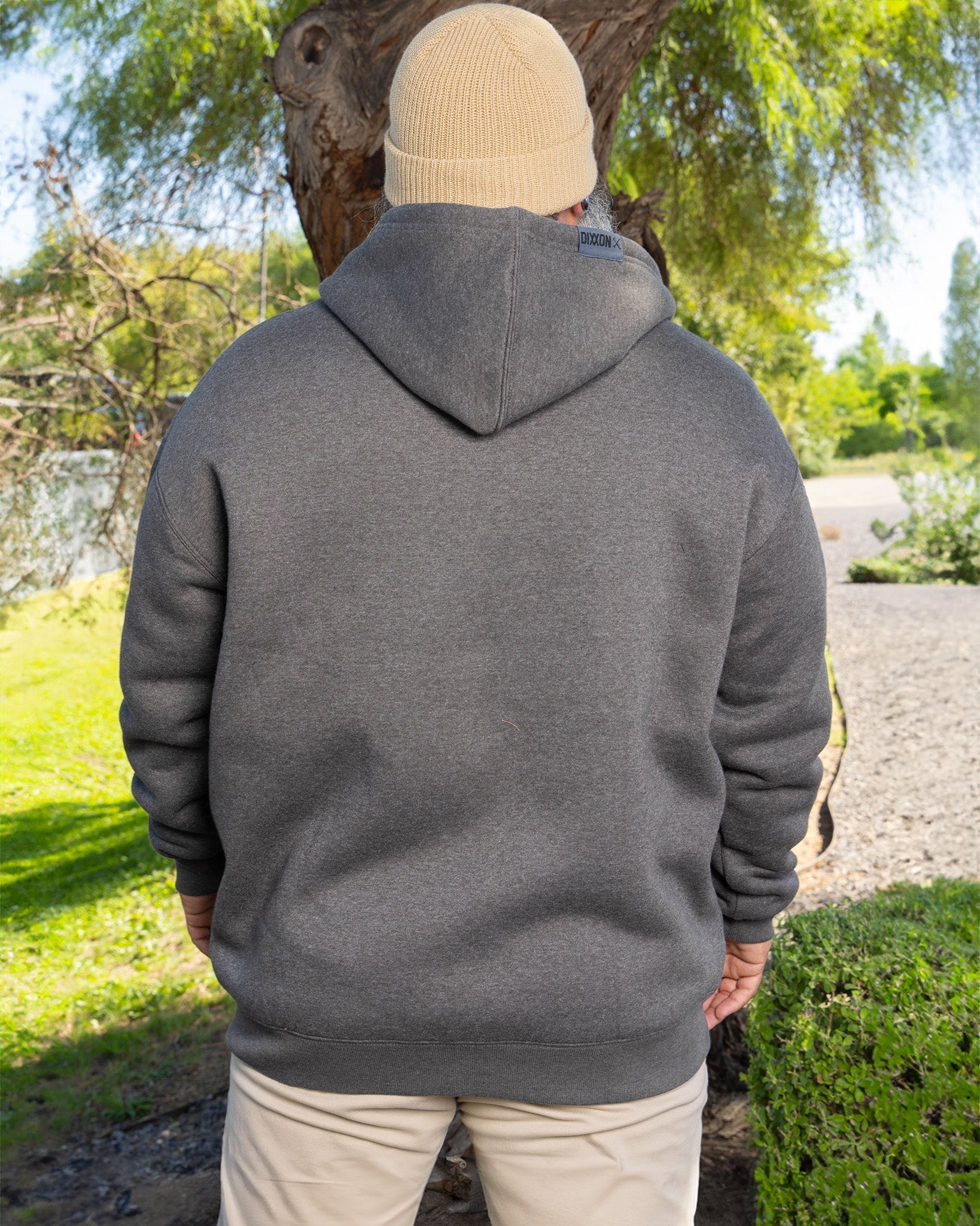 Sherpa Lined Zip Up Hoodie - Heather Charcoal | Dixxon Flannel Co