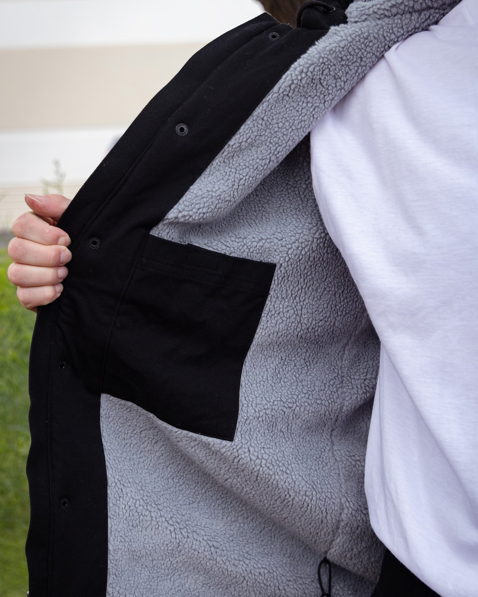 The Colt Sherpa Work Jacket - Black | Dixxon Flannel Co. – DIXXON UK