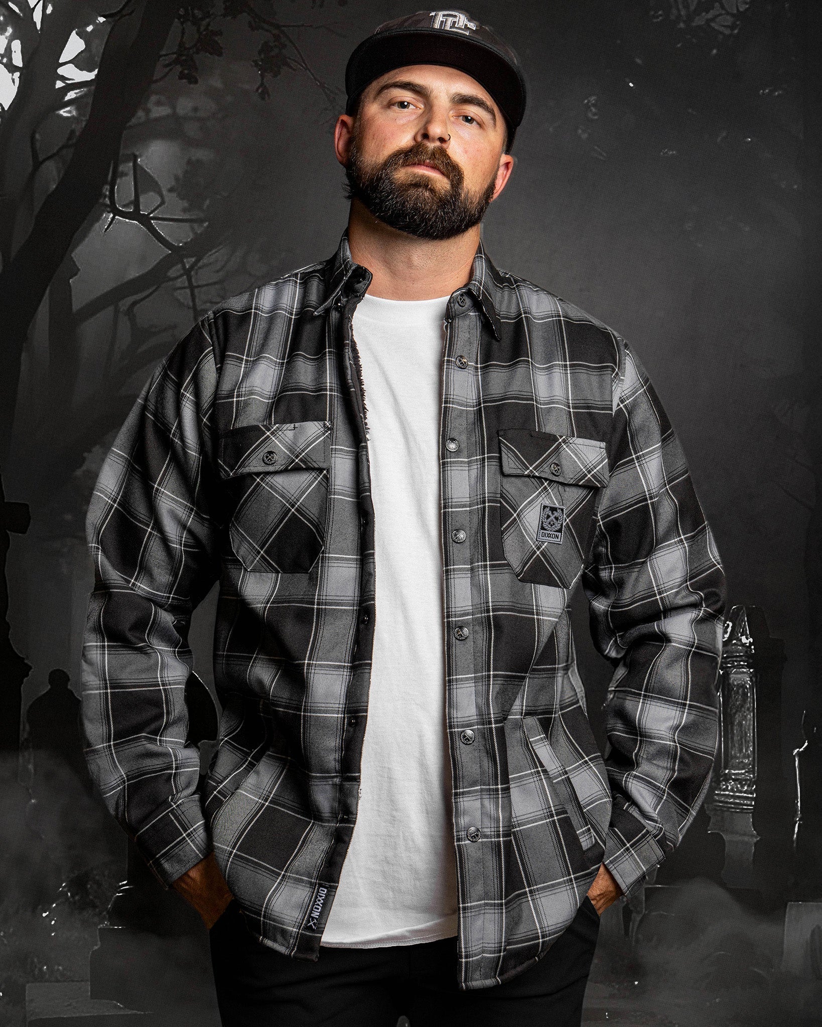 The Graveyard Sherpa Lined Flannel Jacket - Dixxon Flannel Co.