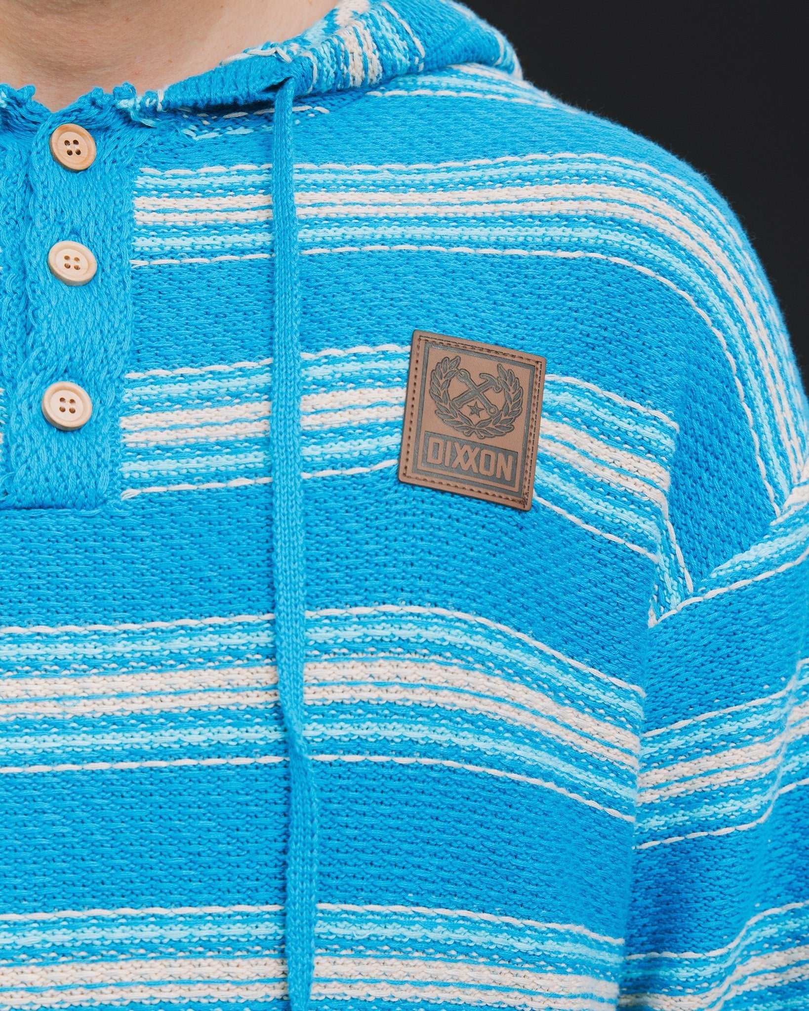 The Smuggler Hoodie - Blue & White - Dixxon Flannel Co.