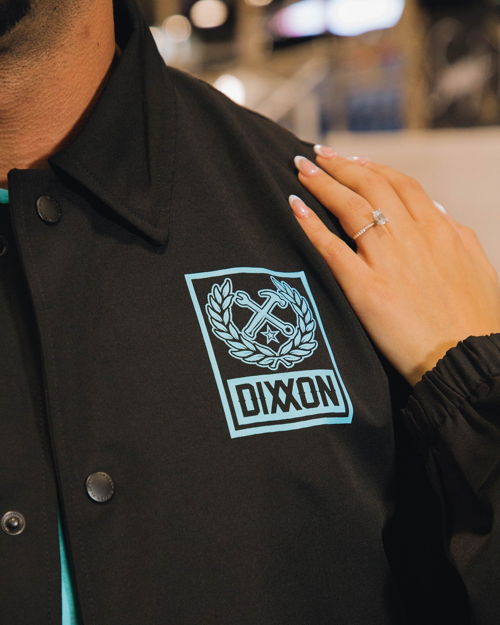 Tiffany Box Crest Coaches Jacket - Black - Dixxon Flannel Co.