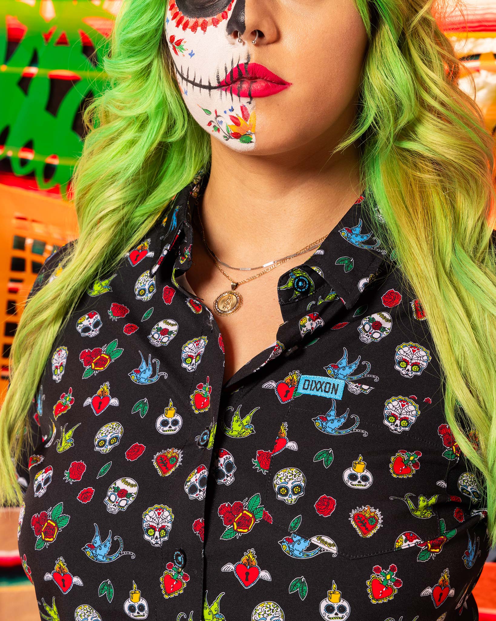 Dixxon Women's Los Muertos Party Shirt