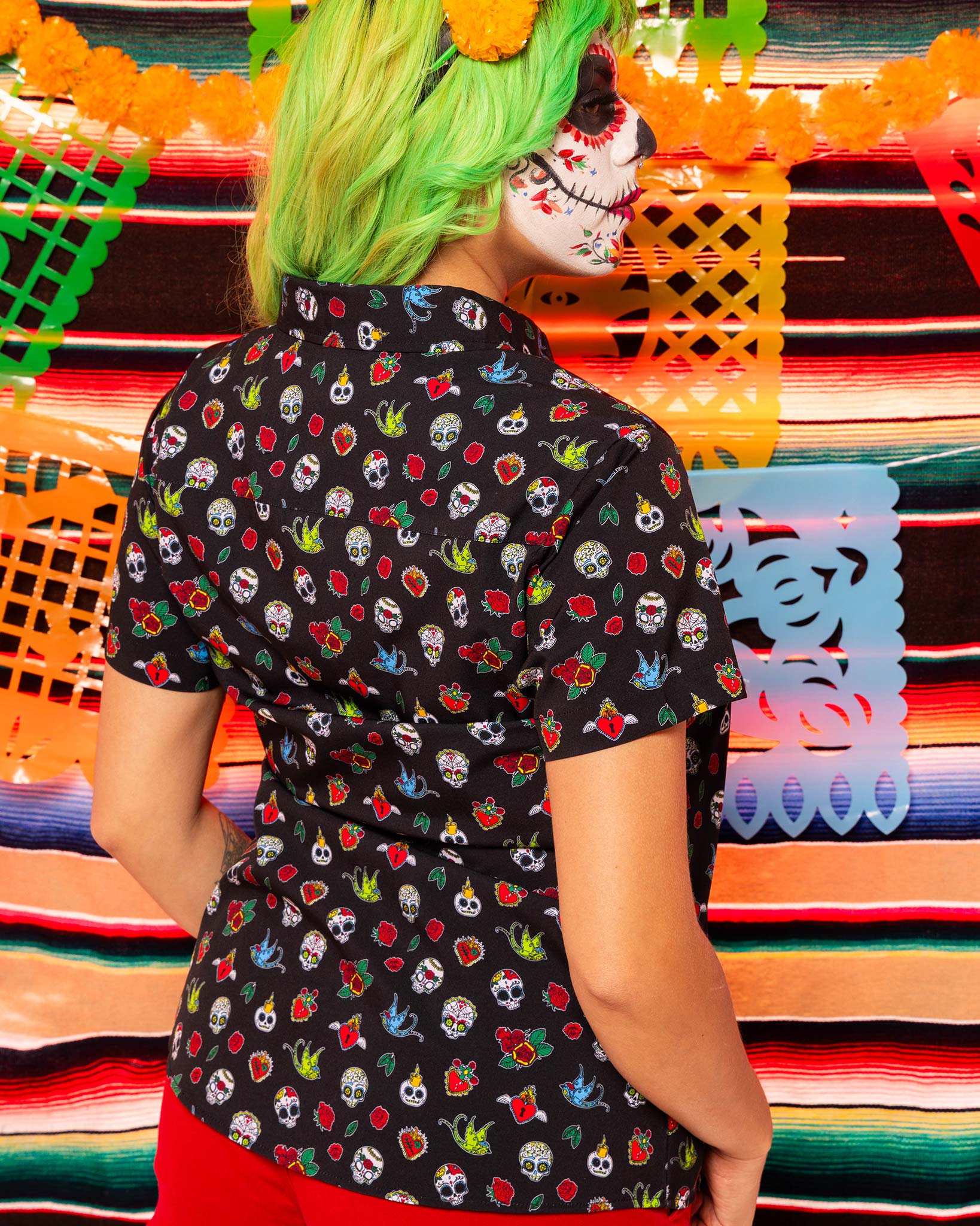 Dixxon Women's Los Muertos Party Shirt