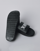 White Central Slides - Black - Dixxon Flannel Co.