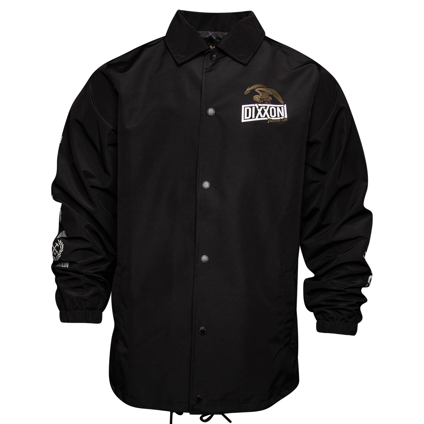 White & Gold Golden Eagle Coaches Jacket - Black - Dixxon Flannel Co.