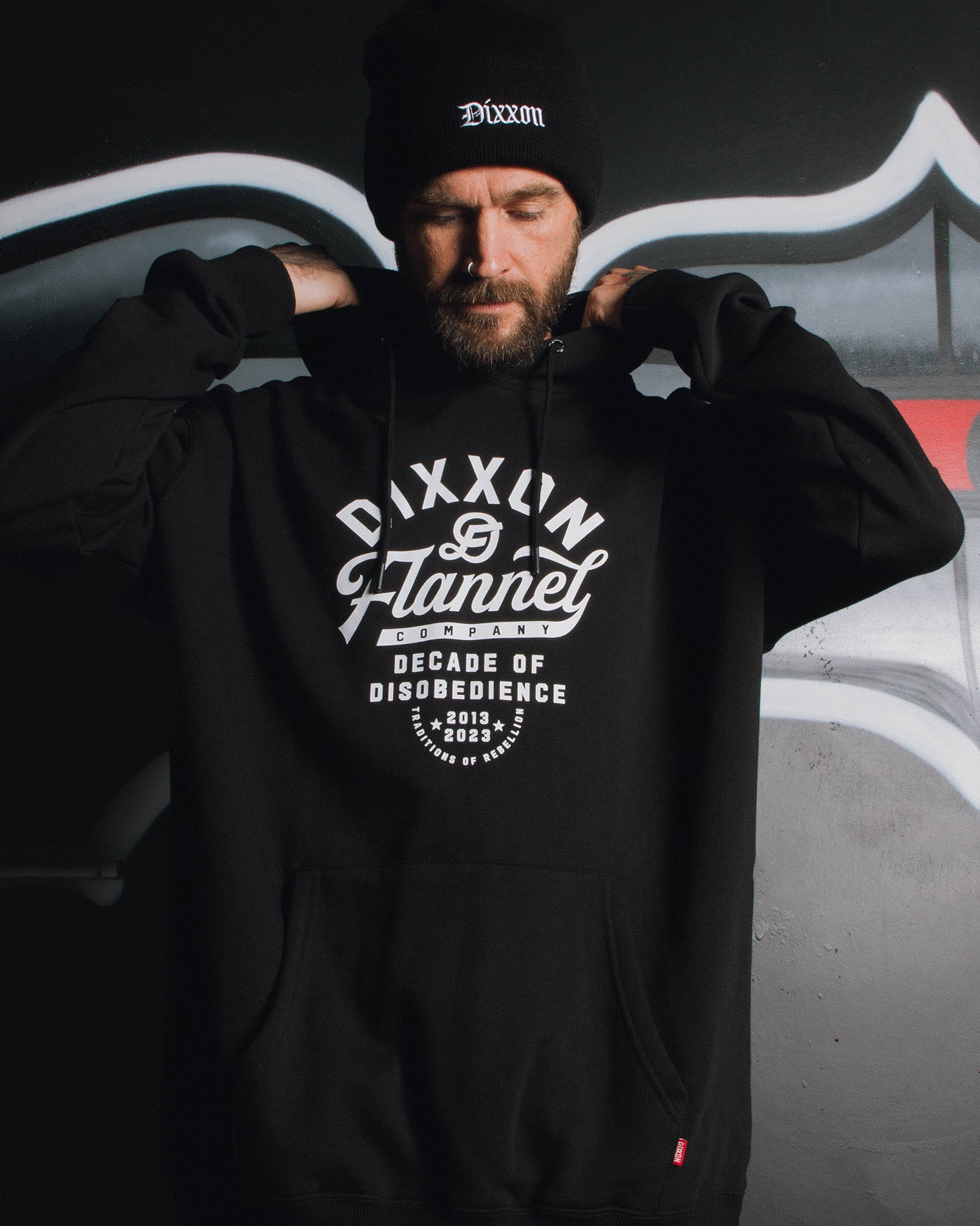 Pastime Hoodie - Black & White