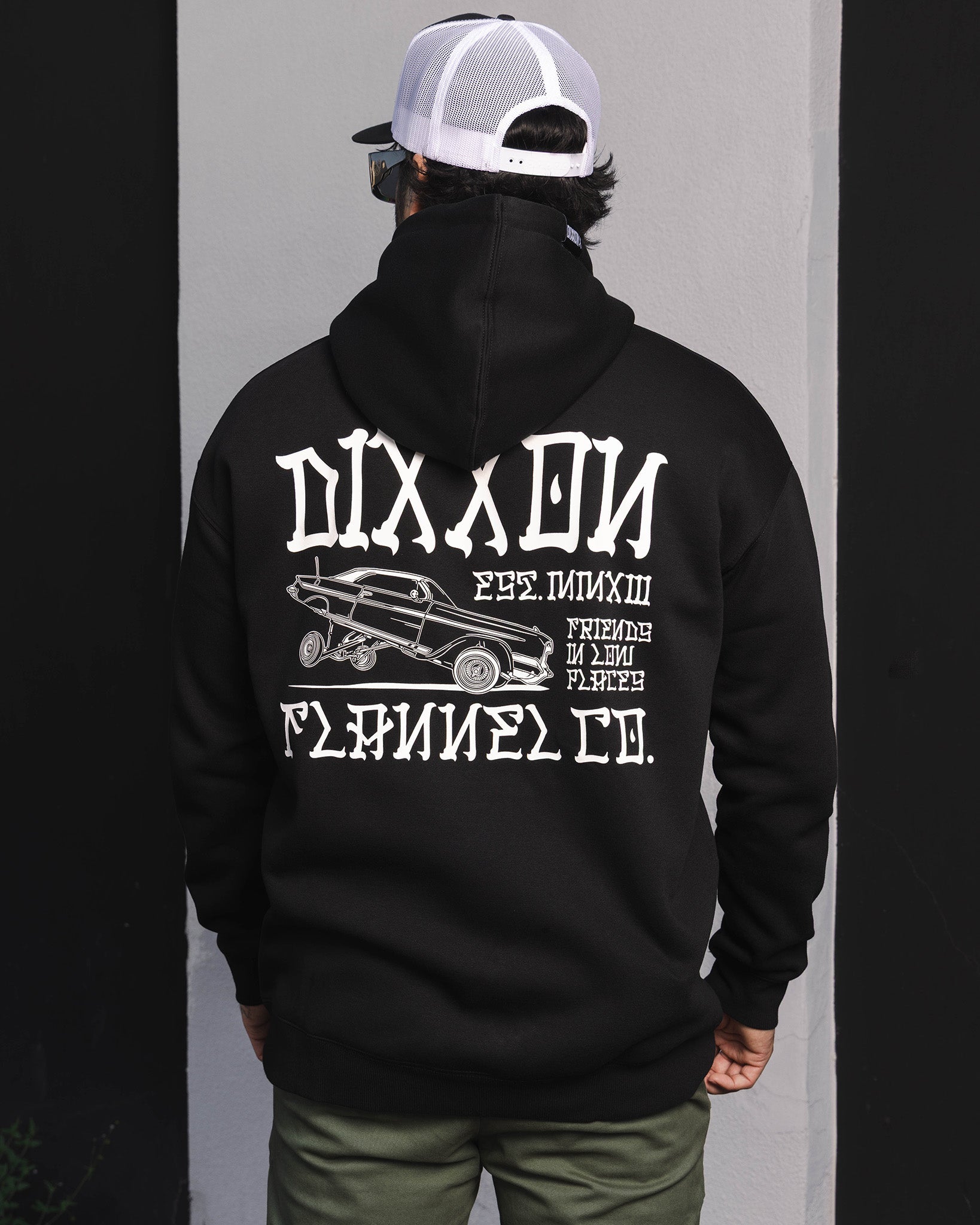 White Stink Bug Pullover Hoodie - Black - Dixxon Flannel Co.