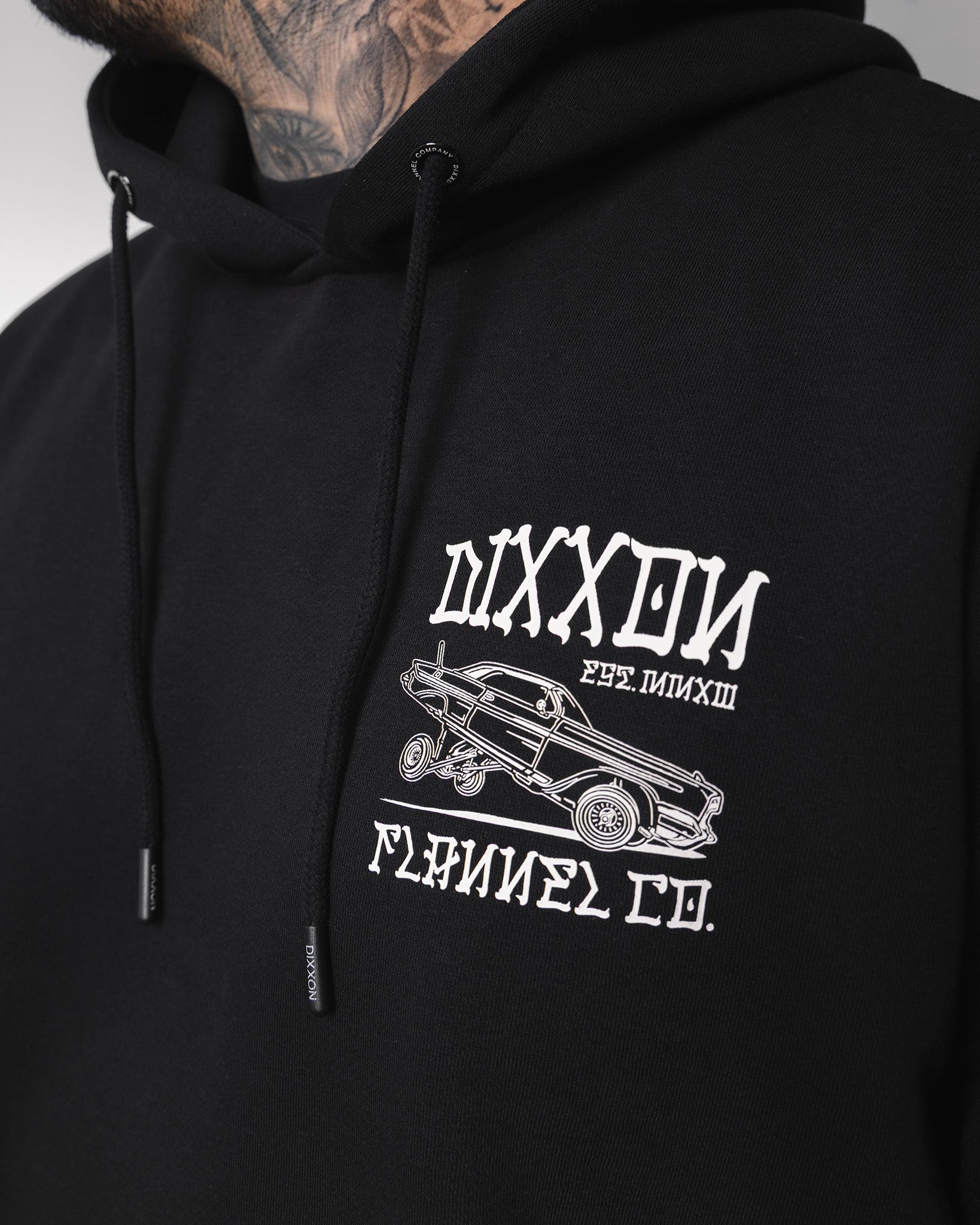 White Stink Bug Pullover Hoodie - Black - Dixxon Flannel Co.