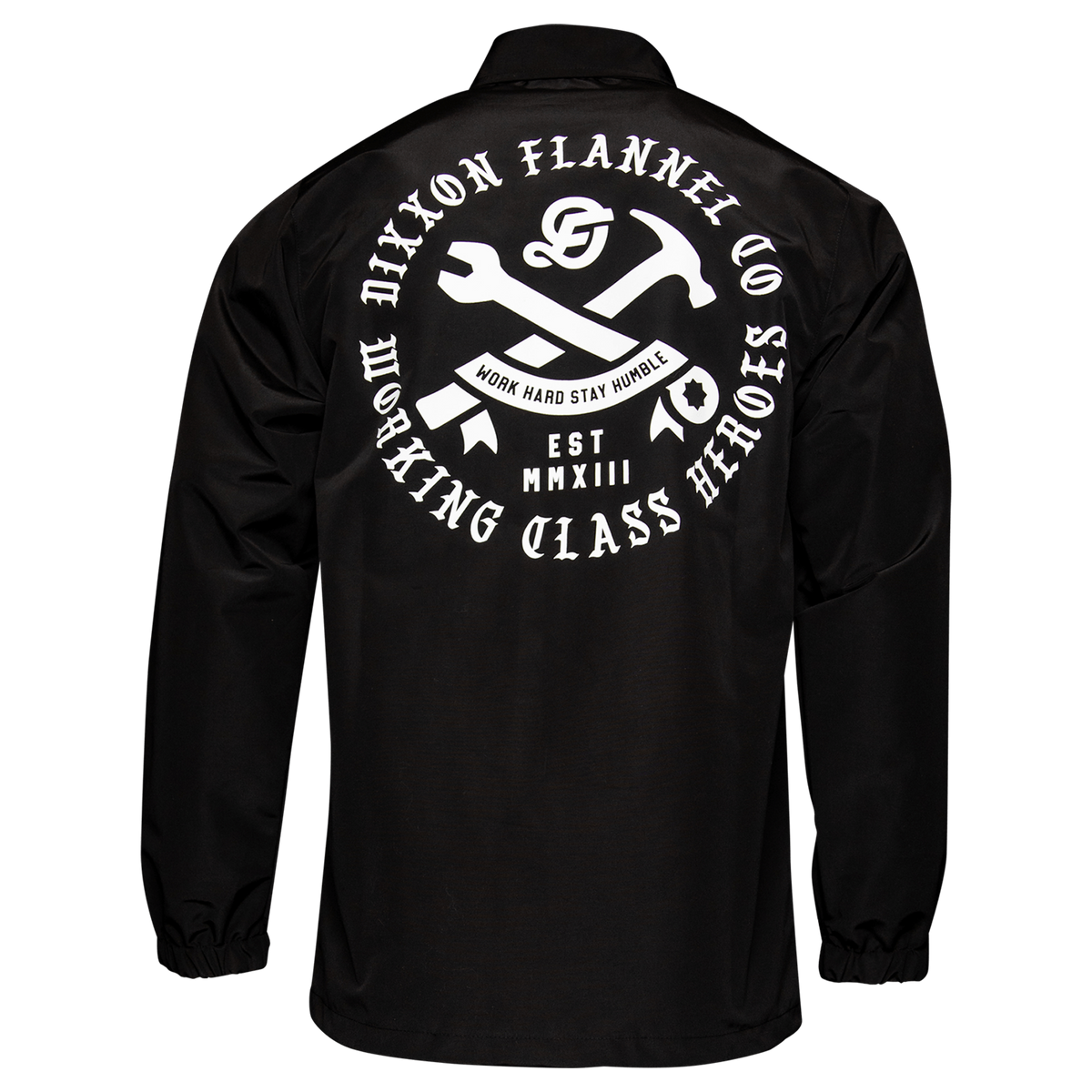 White Working Class Coaches Jacket - Black | Dixxon Flannel Co. – DIXXON UK