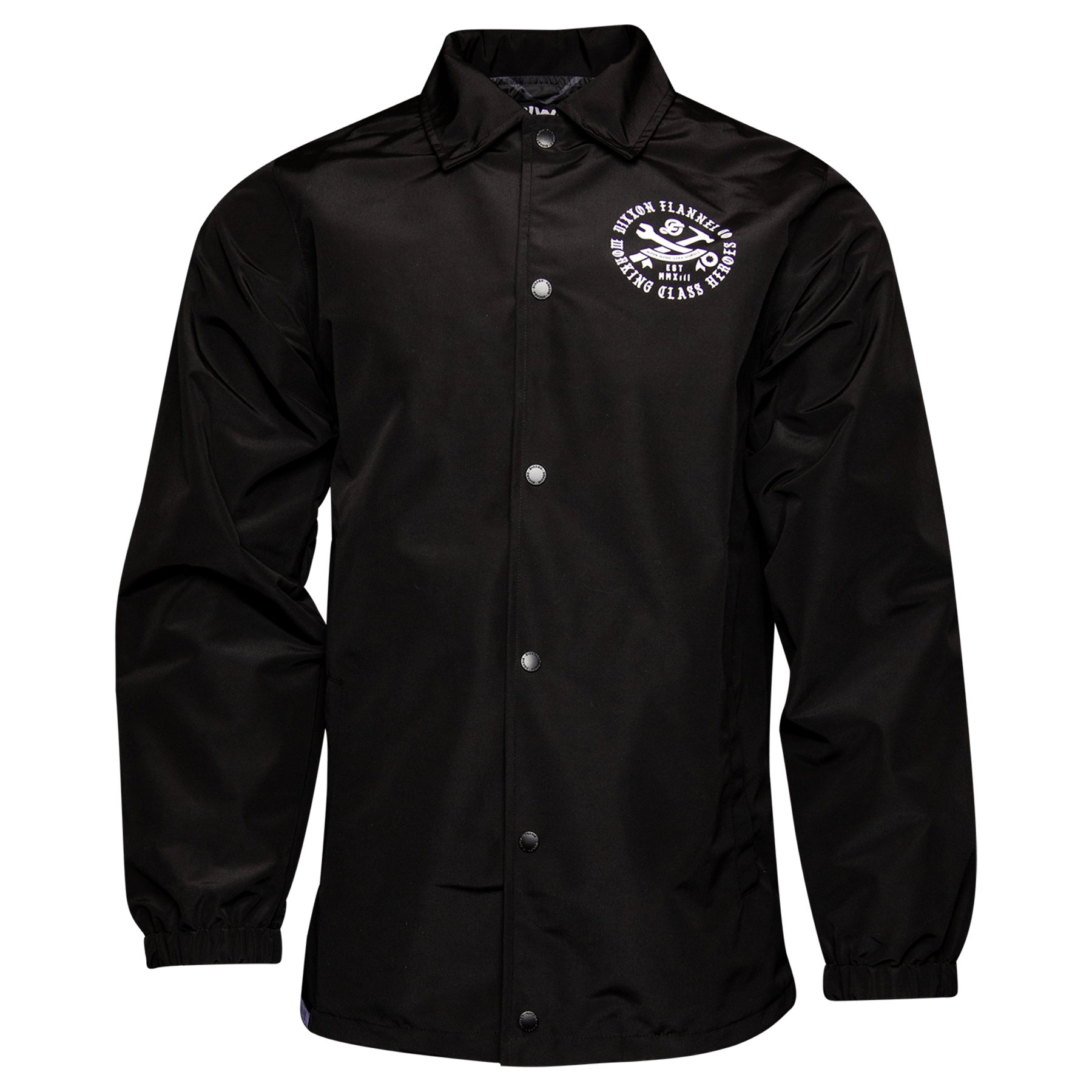 White Working Class Coaches Jacket - Black - Dixxon Flannel Co.