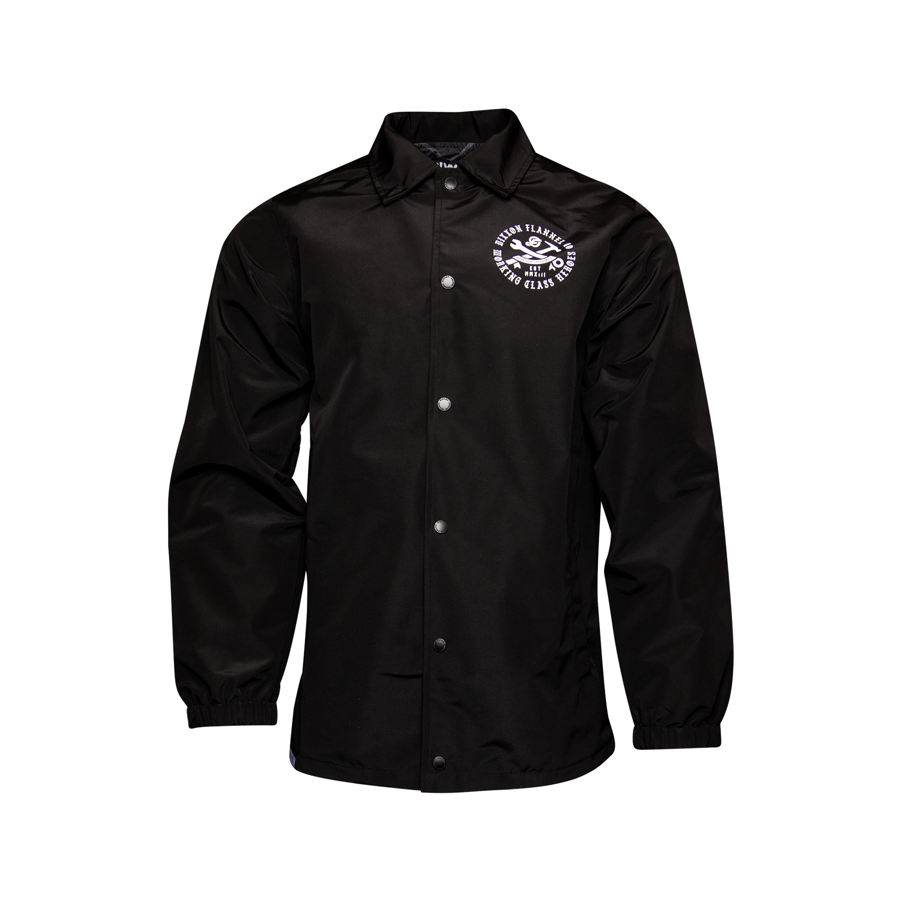 White Working Class Coaches Jacket - Black - Dixxon Flannel Co.