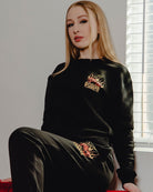 Women's Cherry Bomb Crewneck Sweatshirt - Black - Dixxon Flannel Co.