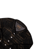 Women's Cropped Shacket - Brown & Black - Dixxon Flannel Co.