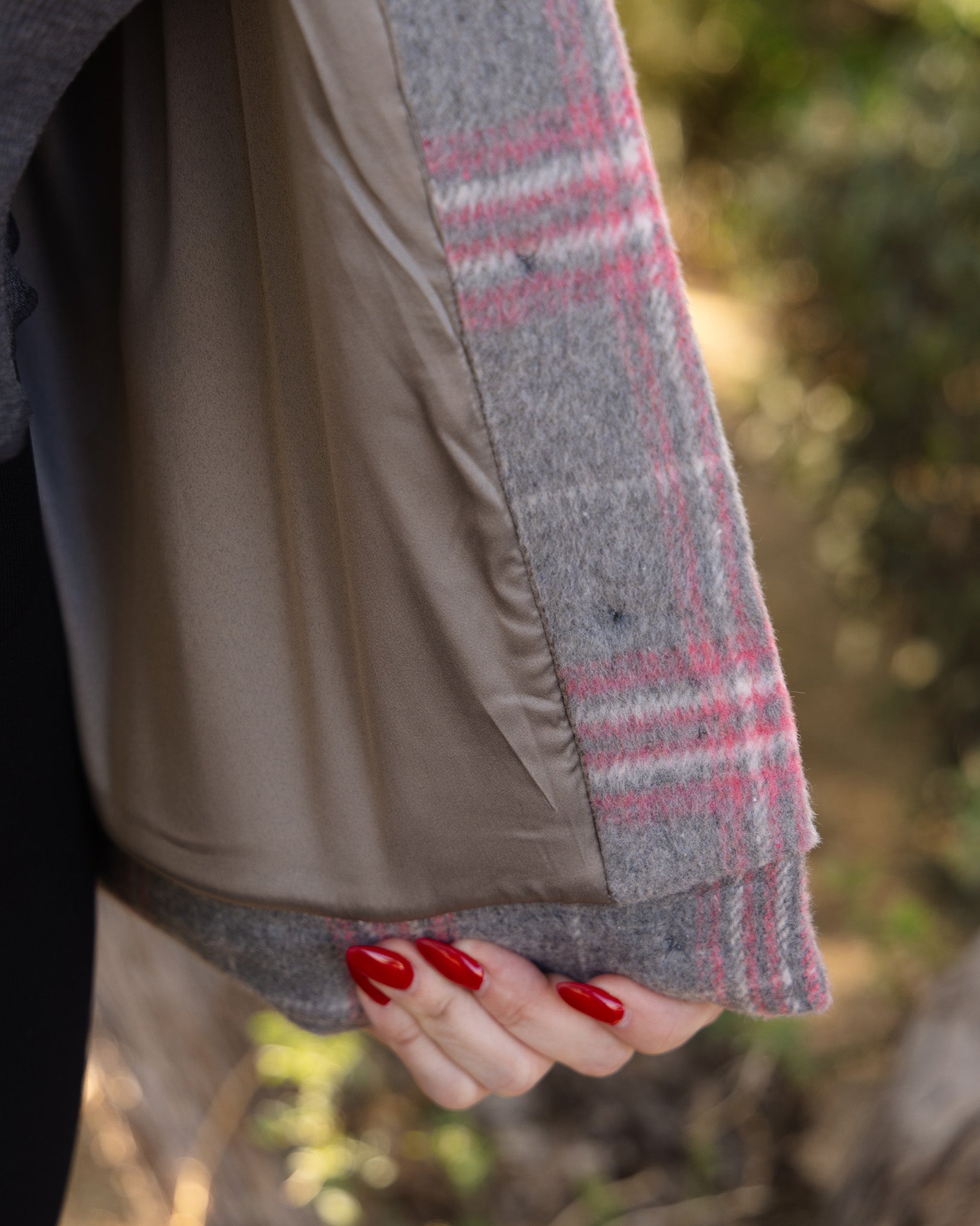 Women's Cropped Shacket - Grey & Pink - Dixxon Flannel Co.