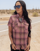 Women's Desert Rose Short Sleeve Flannel - Dixxon Flannel Co.
