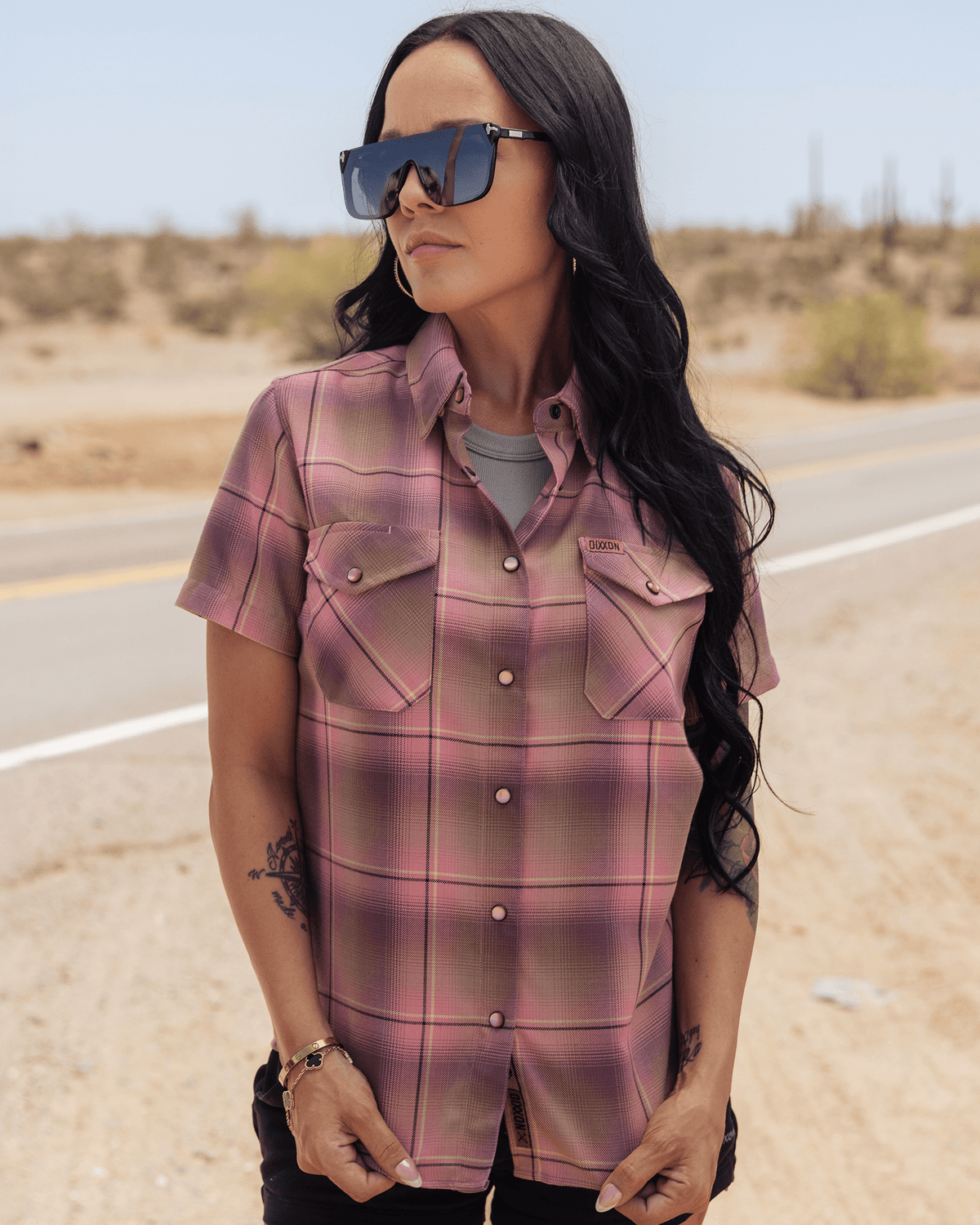 Women's Desert Rose Short Sleeve Flannel - Dixxon Flannel Co.