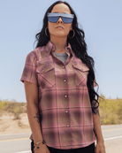 Women's Desert Rose Short Sleeve Flannel - Dixxon Flannel Co.