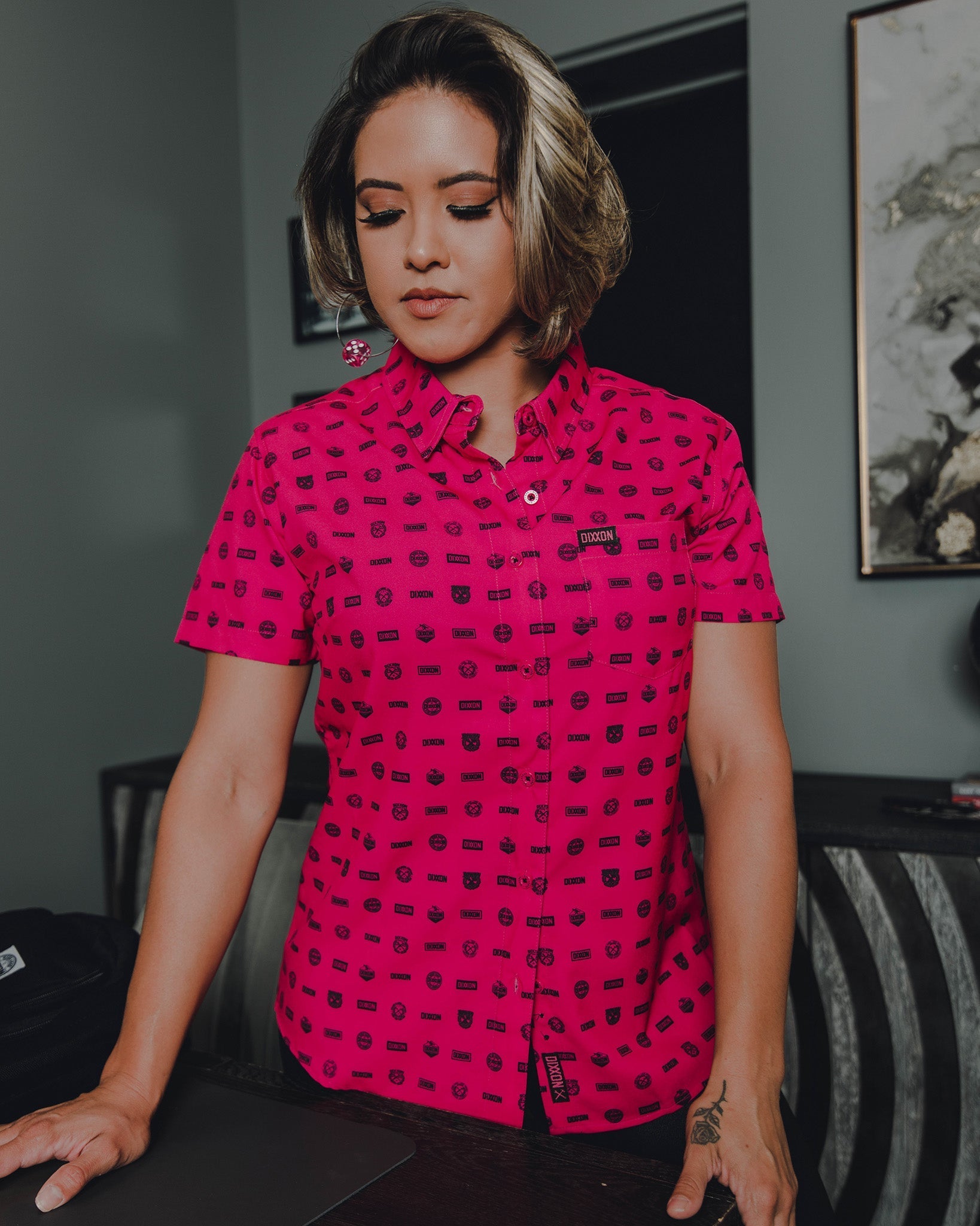 Women's Executive Short Sleeve - Pink - Dixxon Flannel Co.