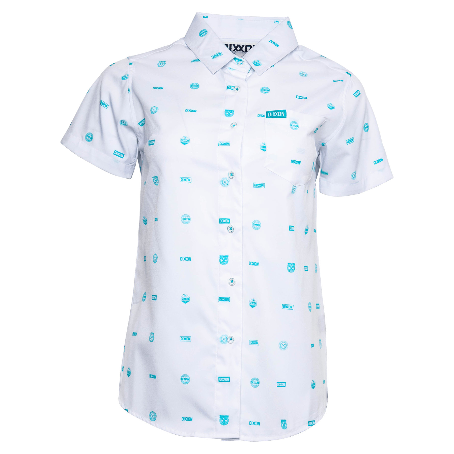 Women's Executive Short Sleeve - White & Tiffany - Dixxon Flannel Co.