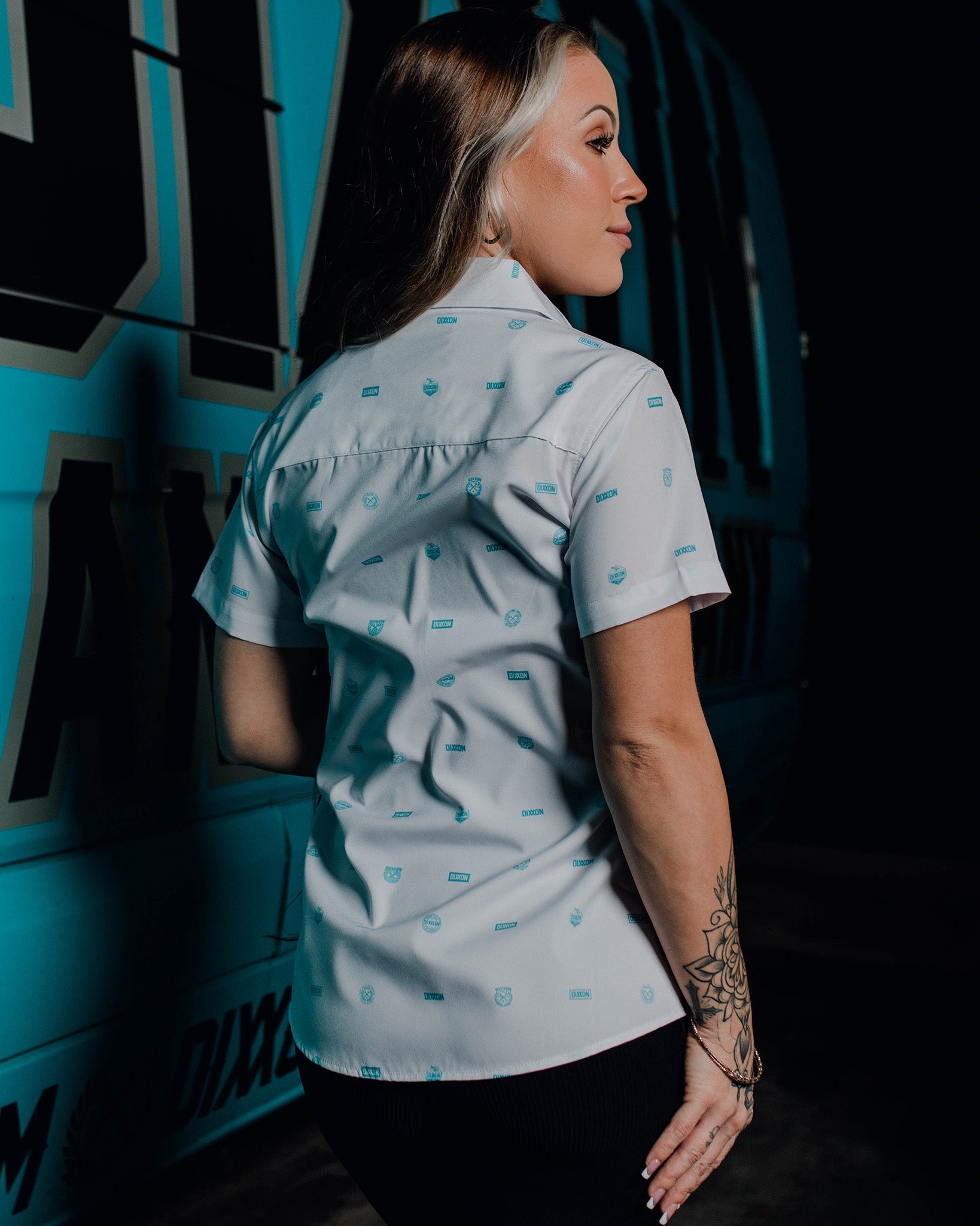 Women's Executive Short Sleeve - White & Tiffany - Dixxon Flannel Co.