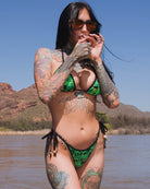 Women's Green Room String Bikini Bottom - Dixxon Flannel Co.