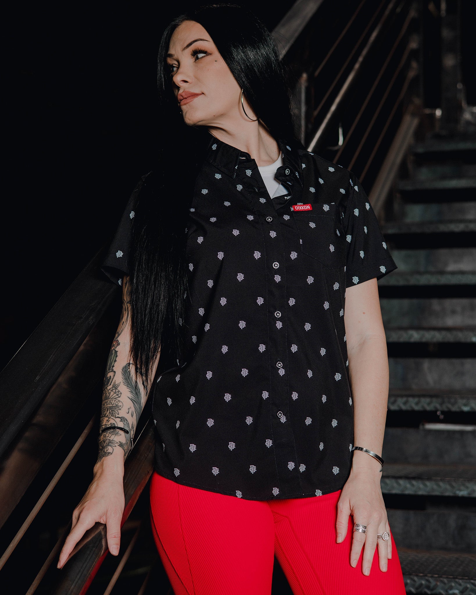 Women's Insignia Short Sleeve - Black & White - Dixxon Flannel Co.