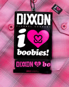 Women's Keep A Breast I Love Boobies Crop Flannel - Dixxon Flannel Co.